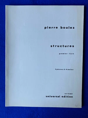 Noten Pierre Boulez STRUCTURES Premier Livre • 2 Pianos à 4 Mains • U.E. 12267 - Bild 1 von 4