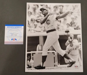 ERNIE BANKS Signed 8x10 Photo-HALL OF FAME-CHICAGO CUBS-PSA Authentication - Picture 1 of 5