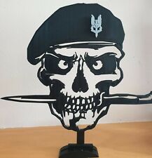 SAS Skull Dagger silhouette, ensignia, emblem, Desktop ornament,Veteran present