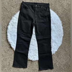 MOTHER Jeans The Insider Crop Black Womens Size 30 - Picture 1 of 12