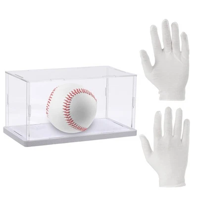 Vitrina de acrílico para montaje de objetos de colección, caja de exhibición transparente de 4x8x4 pulgadas Foto 1 de 4