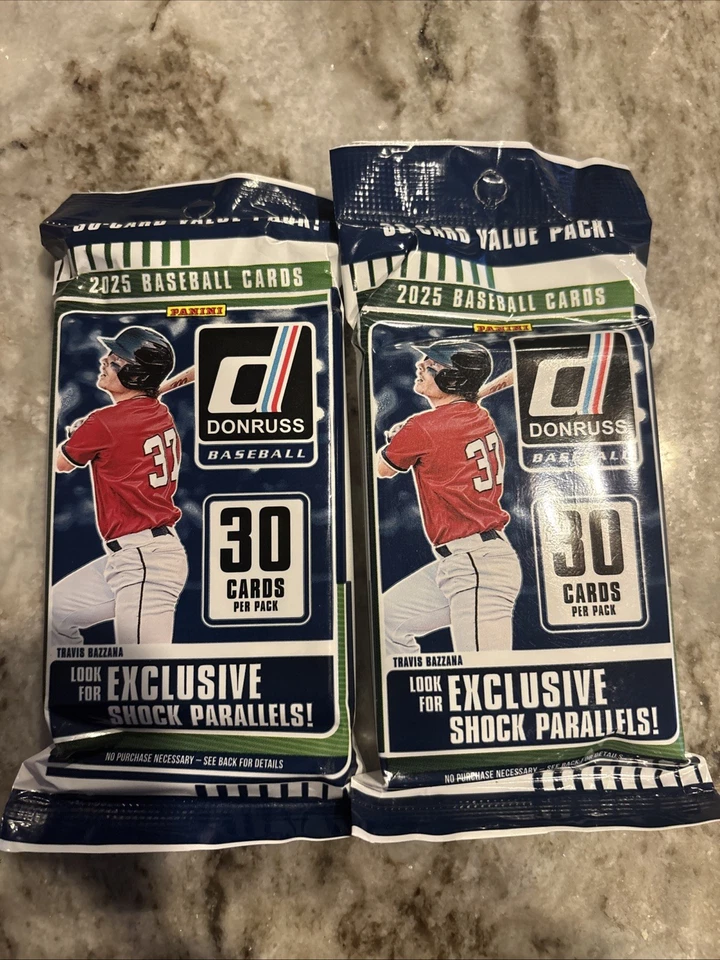 2025 Panini Donruss 棒球 30 张卡脂肪包工厂密封 RC ⚾️🔥 — 第 1/1 张图片