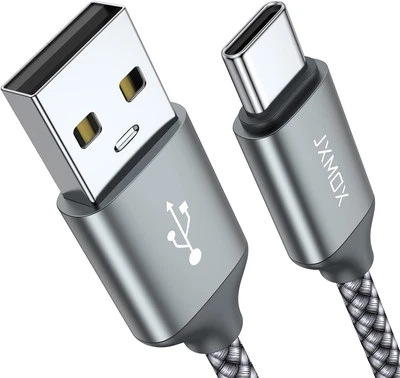 USB Type C Cable,USB A to C 3A Fast Charging (3.3ft 2-Pack) 3.3ft, Grey  - Image 1 of 4