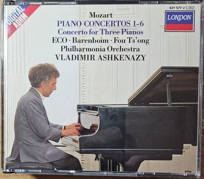 Mozart: Piano Concertos 1-6 (London 421 577-2) Vladimir Ashkenazy - Imagem 1 de 2