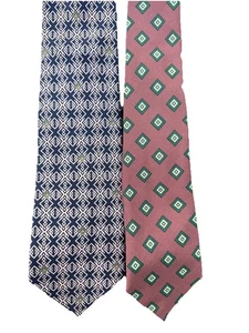 2 Versace Krawatten Rosa Blau Grün Luxus Herren Krawatten - Bild 1 von 7