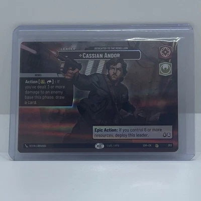 Cassian Andor Showcase Near Mint Foil Star Wars Unlimited (SOR) 263 - Image 1 of 4