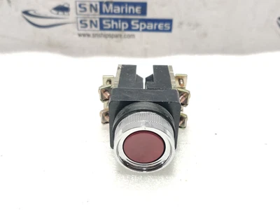 Koino KH-307 Red Push Button Switch 250V 6A/380V 6A KH307 - Image 1 of 4