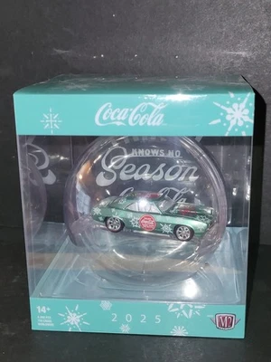M2 MACHINES 2025 COCA COLA CHRISTMAS ORNAMENTS 1969 CHEVY CAMARO - Image 1 of 4