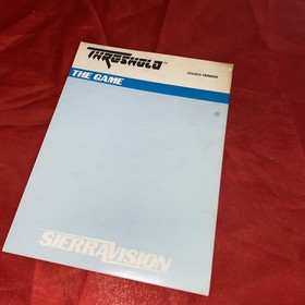 Threshold game MANUAL ONLY for Colecovision Coleco Vision. Rare manual.