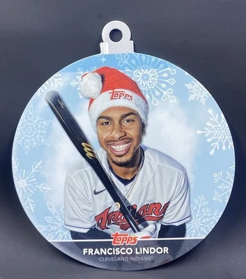 2020 Topps Holiday Ornament Francisco Lindor - Image 1 of 2