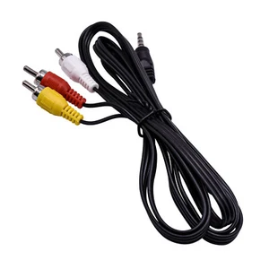 HQRP Audio video cable para Canon ZR830, ZR85, ZR850, ZR90, ZR900, ZR930, ZR950 - Picture 1 of 6