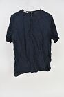 Brooks Brothers Womens Blue Crewneck Pullover Polka Dot Blouse Size L