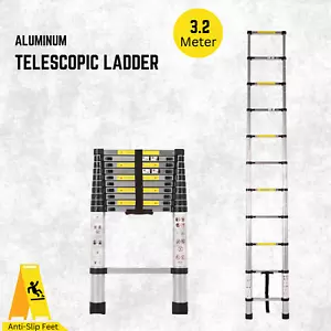 Katashi Telescopic Ladder 3.2M Step Aluminium Extension Portable - Picture 1 of 19