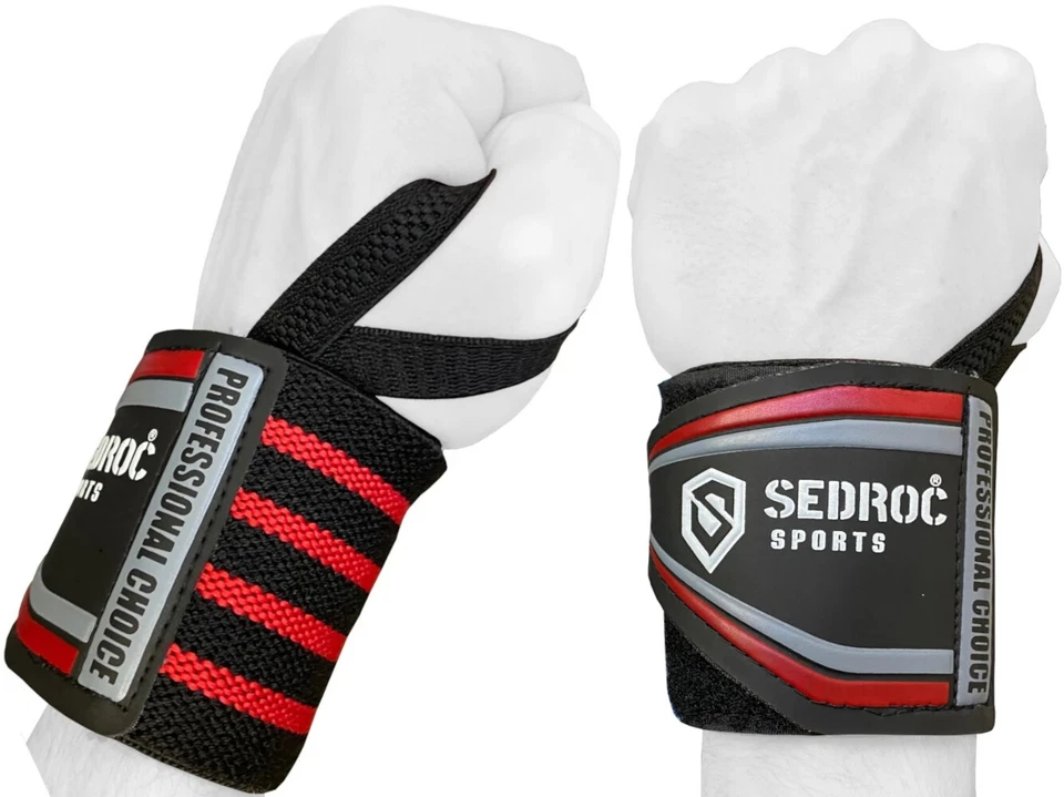 Sedroc Wrist Wraps for Weightlifting Powerlifting with Thumb Loops for Men Women - Image 1 of 1