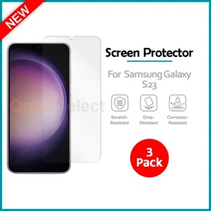 3-Pack LCD Ultra Clear HD Screen Protector for Android Phone Samsung Galaxy S23 - Picture 1 of 4