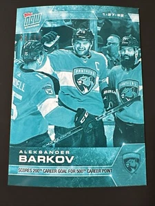 2021-22 TOPPS NOW HOCKEY STICKER BLUE 8/10 ALEKSANDER BARKOV - Bild 1 von 3