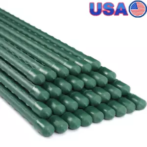 55 Inch Steel Garden Stakes Durable Plant Support Tomatoes Vines Pack of 25 New - Picture 1 of 9