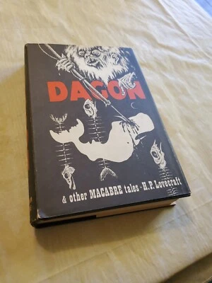 Dagon and other Macabre Tales, 1965, 1st ed, 1st printing, HP Lovecraft, HCDJ - Image 1 of 4