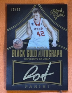 2016 Jakob Poeltl Panini Black Gold Rookie Auto Autograph RC #d/99! - Picture 1 of 8