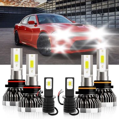 Kit de faros LED para Chrysler Daytona 1993 bombilla de haz alto bajo luz antiniebla 6000 k Foto 1 de 4