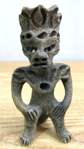 Figura di Dio precolombiano Aztec Myan alta 6 1/2" - Foto 1 di 8