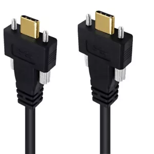 Type-C USB 3.1 USB-C Male to Male Type-C USB 3.1 USB-C with Panel mount 10gbps - Picture 1 of 4