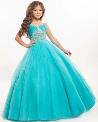  Girls kid teen Pageant party formal Dresses Sweetheart Ball Gown - Image 1 of 4