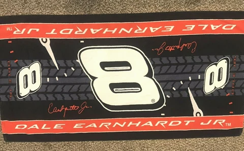 Nascar Dale Earnhardt Jr Number 8 Beach Towel 26" X 53" Pre-Owned Cover