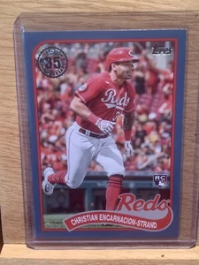2024 Topps Christian Encarnación-Strand RC 89’ ¡Aniversario Azul! Cincinnati Reds - Imagen 1 de 2