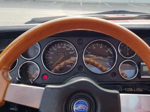 Fits Ford Capri Mk3 Facelift Chrome Gauge Trim Dial Rings Polished Alloy  7pcs - Picture 1 of 7