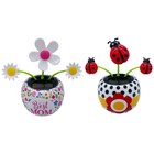 1pcs Solar Apple Blossom Solar Auto Swing Sunflower Car Ornament