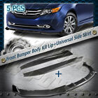 Carbon Look Ck-Style For 11-17 Honda Odyssey Front Bumper Lip + Side Skirt 5Pcs