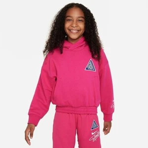 Nike Big Kids' GIANNIS Pullover Basketball Hoodie (Fireberry/White) Size XS - Picture 1 of 5