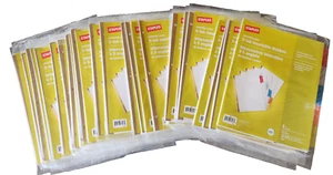 Lof of 59 Sets Avery Staples 5-Tab Insertable Dividers Colored Tabs Model 11121 - Picture 1 of 5