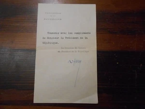 Document President Of La Republic Director of / The Cabinet - Picture 1 of 2