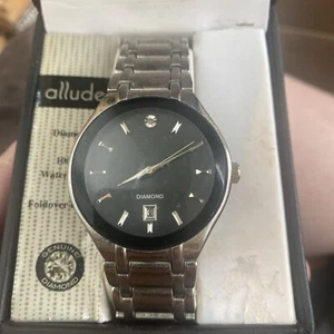 Allude Uhr Herren gold & silberfarben braun Diamant Akzent rund 38 mm - Bild 1 von 4