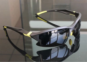 Black/Yellow Outdoor sports UV400 Polarized Sunglasses Aviator, Driving Glasses - Picture 1 of 8