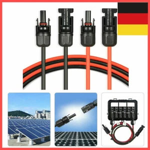Cable de extensión conector solar en ambos lados cable solar 4 6 mm² para panel de paneles solares - Imagen 1 de 21