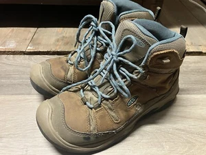 Keen Circadia Waterproof Boot Size Women's 7.5 Toasted Coconut/North Atlantic - Picture 1 of 4