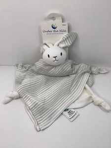 Under the Nile Organic Egyptian Cotton Bunny Rabbit Lovey Security Blanket - Picture 1 of 3