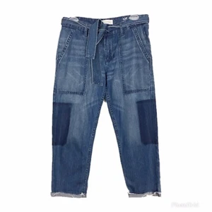 HENRY & BELLE Jeans Women’s 28 Capri Cargo Mayfair High Rise Distressed - Picture 1 of 11