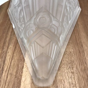 Antique Art Frosted Glass Wall Mounted (has Condition Issues See Photos) - Picture 1 of 12