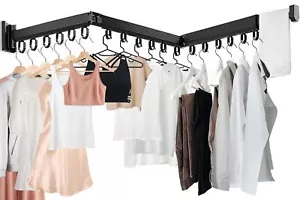 Wall Mounted Clothes Hanger Rack-Laundry Drying Rack Wall Mount-Space Saver C... - Picture 1 of 7