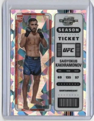 2023 Chronicles Contenders Optic UFC Saidyokub Kakhramonov RC Season Ticket /25  - Image 1 of 2