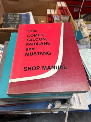 1965 Ford Falcon Fairlane Mustang Comet Shop Service Manual 65 ORIGINAL NOS USA - Image 1 of 4