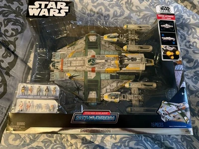 STAR WARS™ Micro Galaxy Squadron Ghost,Secret Mission 15-Inch Vehicle Jazwares - Image 1 of 3