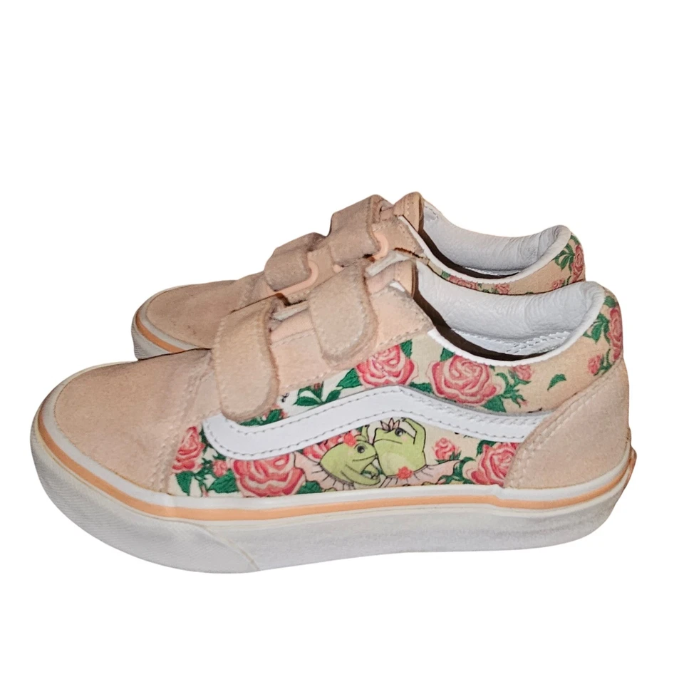 Disney X Vans Old Skool Princesa y la Rana Tenis Florales - Niños Talla 1 Foto 1 de 4