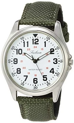 Reloj Pulsera Citizen Q&Q Analógico Impermeable Correa Cuero QB38-304 Hombre Verde Foto 1 de 4