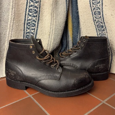 Frye Prison Boots Goodyear Welt Mens Size 9.5 Black Horween Leather New - Image 1 of 4