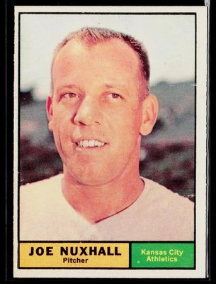 Joe Nuxhall 1961 Topps #444 Kansas City Athletics Foto 1 de 2